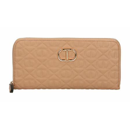 Twinset Wallet , Beige , Dames , Maat: ONE Size Portefeuilles