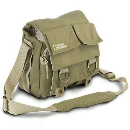 Ammattimainen National Geographic DSLR-kameralaukku Universal Nikon D5000 D5100 D3000 D5300 -kameroille, Canon 550d 660d 500d 700d Slr-Perfet Khaki -