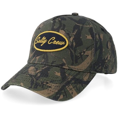 Salty Crew - Camo adjustable Keps - Upstream Olive Camo A-Frame Adjustable @ Hatstore