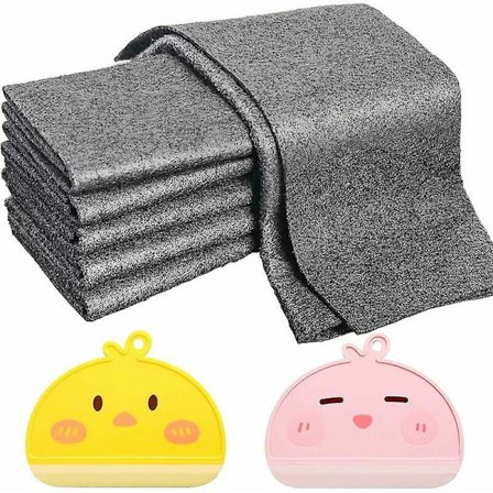 Tykk magisk rengjøringsklut 8 stykker magisk klut kompatibel vindusrengjøring magisk rengjøringsklut magisk rengjøringsklut Sonorou med 2 skvisere 