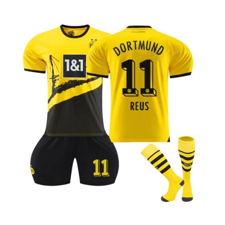 (Dortmund 2023/24 Hem #11 Reus Fotbollströja Kit för barn Vuxna XXL(190-200CM)
