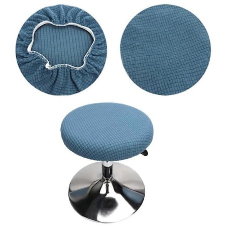 Rund Pallöverdrag 30-40 cm, Rund Pallöverdrag, Elastiskt Rund Pallöverdrag, Tvättbart, Lättskött, Mjukt och Slitstarkt, för Runda eller Fyrkantiga 