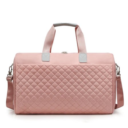 Dames reistas, weekendtas, grote capaciteit handbagage, sport- en gymtas, (roze)