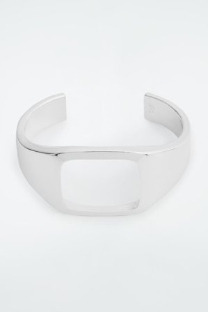 COS Women's The Sculpted Cuff in Silver-coloured