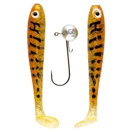 IFISH The Demon Shad 10cm, 2pcs inc. Jighead - Motoroil