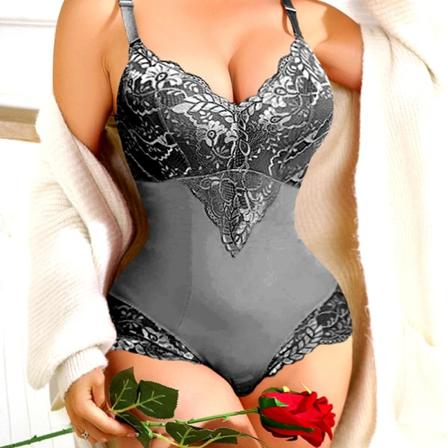 Helkroppsformare för kvinnor Waist trainer Butt Lifter Korrigerande underkläder Body Slida Magkontroll Trosor Korsett Shapewear black bodysuit S