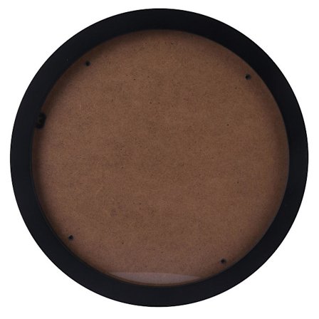 1 st trärund foto ram kreativ vägg foto ram nordisk foto ram (28.50X28.50X2.00CM, svart)