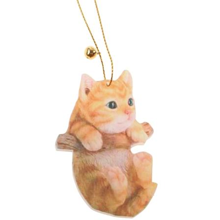 Akryl Drop Ornament Mini Søt Valp Katt Hengende dekorasjon Lekegaver Universal Bil Auto Bakspeil Interiørdekor
