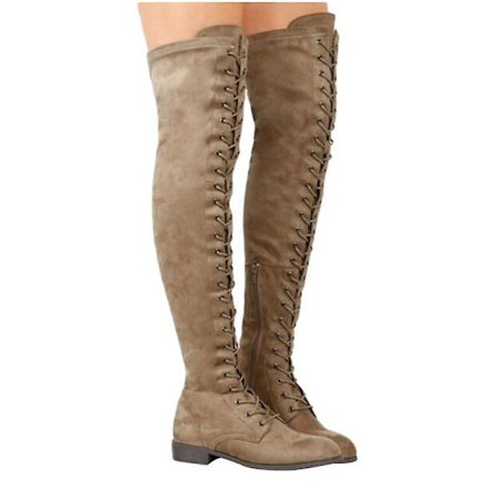 Lårhöga Kvinnor Western Over The Knee Boots Set-1