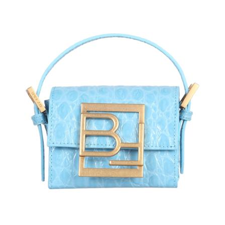 By Far, Micro Fran Bag Blauw, Dames, Maat:ONE Size,leer