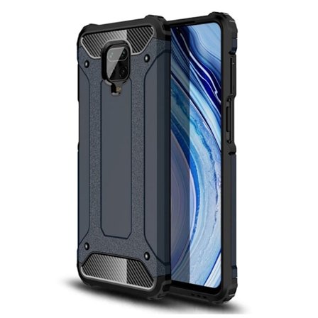 Armour Guard kuoret - Xiaomi Redmi Note 9 Pro Max - Tummansininen