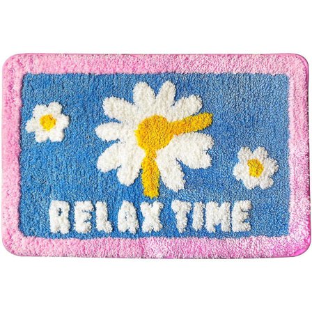 Tflycq Rosa Tusindfryd Blomst Badeværelsesmåtter Skridsikre Brusebad Badeværelsesmåtter Bademåtte Til Badekar Udendørsmåtter Soveværelse Stue 