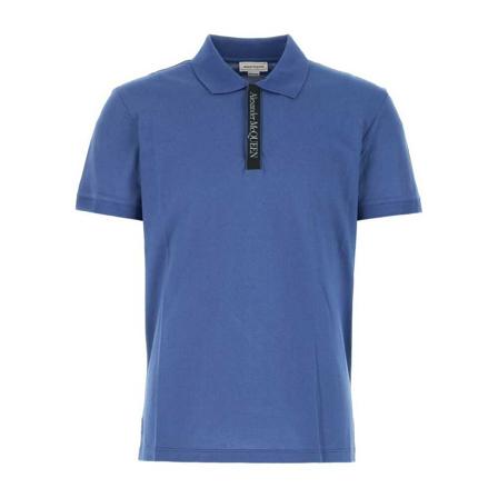 Alexander McQueen, Polo Shirts Blauw, Heren, Maat:S