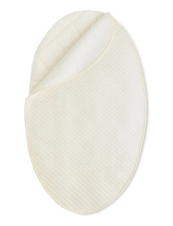 Moonboon Waterproof Mattress Protector For Oval Cradle - Cream - 39X34CM