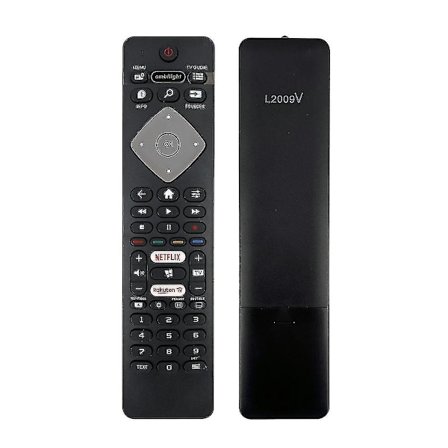 Fjernbetjening til Philips Netflix Rakuten TV 398GR10BEPHN0025BC 398GR10BEPHN0019CR L2009V 50PUS6754/12 55PUS6704/12 55PUS7304 55PUS7304/12 55PUS7504/