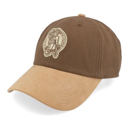Mitchell & Ness - NBA Brun unconstructed Keps - Boston Celtics Lux Chain Vintage Brown/Tan Dad Cap @ Hatstore