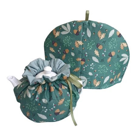 Tekannavärmare Mjukt Tyg Slitstarkt Dammtätt Icke-Blekningsbart Utsökt Mönster Mångsidig Återanvändbar Isolerad Tehuva Tekanna Dammskydd Hemtillbehör