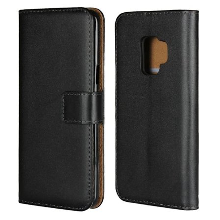 Lommeboketui Samsung S9 ekte skinn