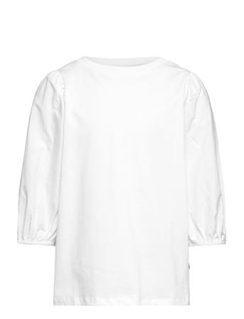 Rica T-shirts Long-sleeved T-shirts Hvit Molo*Betinget Tilbud