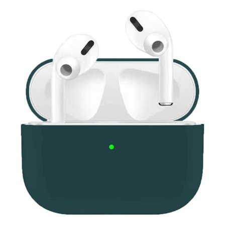 AirPods Pro ultratunt silikonfodral - Svartaktig Grön