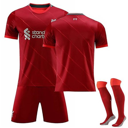 21/22 Liverpool Home Salah Fotbollströja träningsdräkter Without Number 22 (120-130)