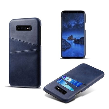 Samsung Galaxy S10 skal med korthållare - Blå