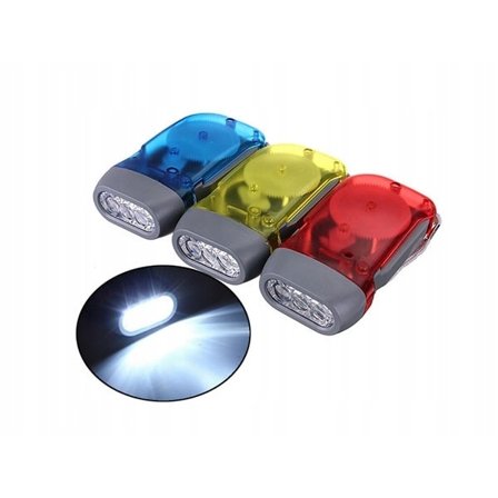 Lommelykt med Dynamo & LED – Dynamolommelykt