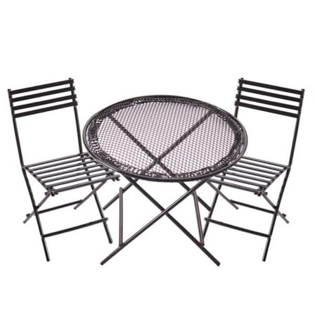 1 Sæt Dukkehus Bordstol Miniaturemøbler SORT