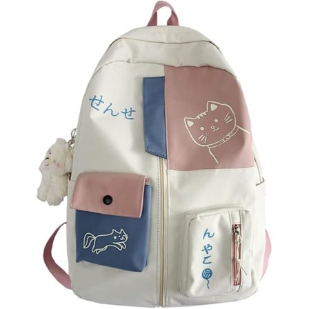 Söt Kawaii Ryggsäck Skolmaterial Laptop Ryggsäck