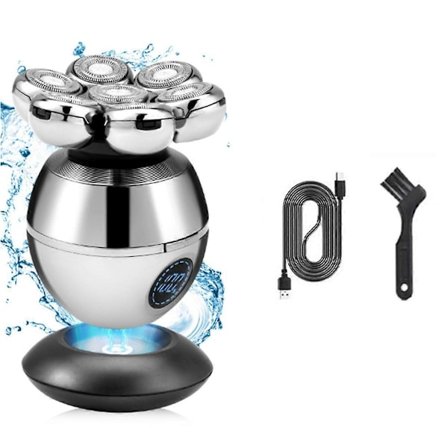 Elektrisk huvudrakapparat för skalliga män 7D Flytande skärhuvud Skäggtrimmer