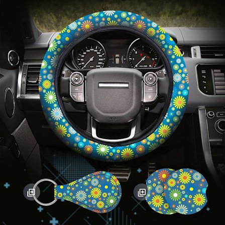 4 stk Hippie rattdeksel, 15 tommers bilhjulbeskytter