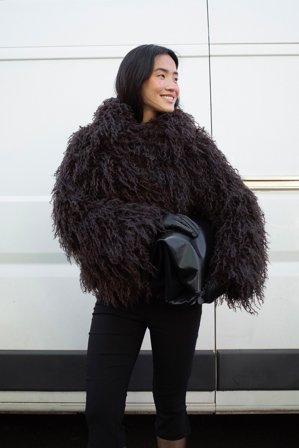 NA-KD Curly-Kunstpelzjacke - Kunstpelz Jacken & Mäntel - Braun - EU 44