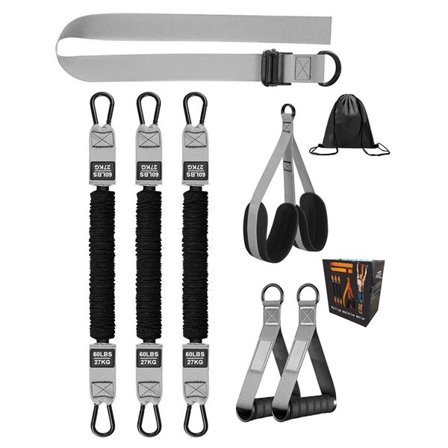 Pull up-band med assistanskapacitet på 80 kg och ergonomiska handtag