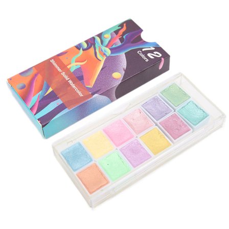 Vesivärimaalaussarja 12 väriä Hyvä läpinäkyvyys Diffusibiliteetti Vaikuttava lahja Maalaustyökalut Graffitiin