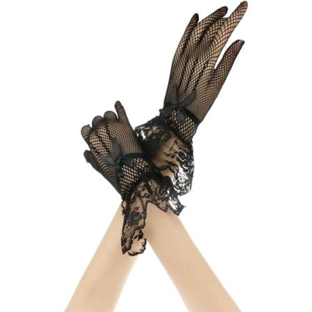 Uudet Lyhyet Pitsikäsineet Morsiushanskat Naisten Pitsikäsineet Hää-iltajuhlat Seksikkäät häähanskat