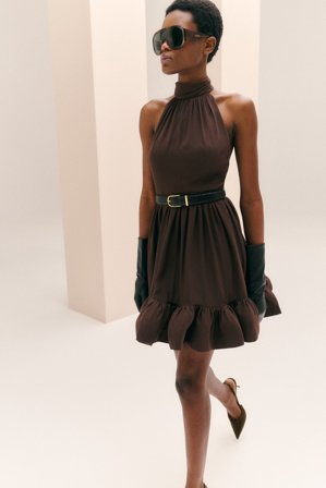 Malina - Fern mini dress - XS - Chocolate