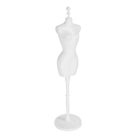 Mannequin Kompatibel med Syning Tøj Display Stand Rund Base Bagåbning Design Hvid 2750X680X680Cm 1 Sæt