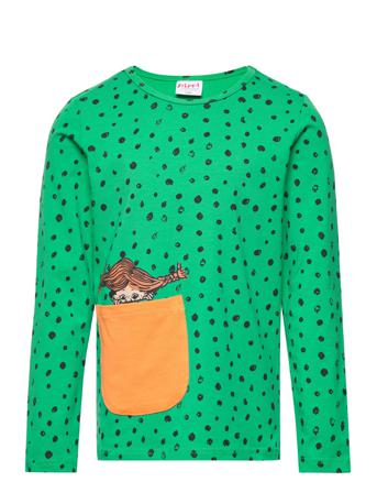 Speckle Shirt T-shirts Long-sleeved T-shirts Multi/mönstrad Martinex