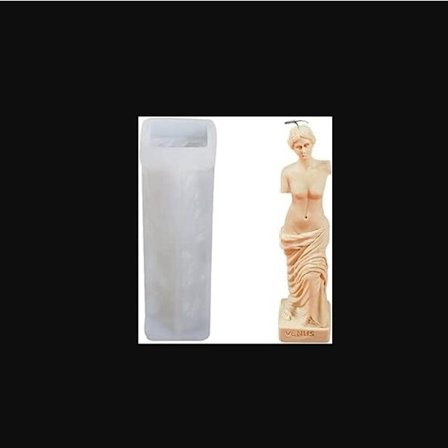 Silikone stearinlysform 3D romersk søjleform kagedekoration form stearinlysfremstillingsartikler