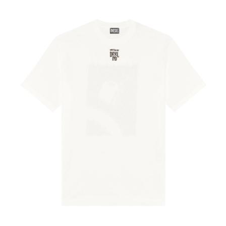 Diesel, T-Shirts Wit, Heren, Maat:M