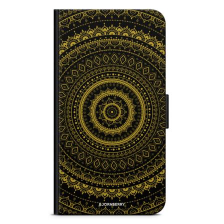 Bjornberry Plånboksfodral Google Pixel 6 - Svart Guld Mandala