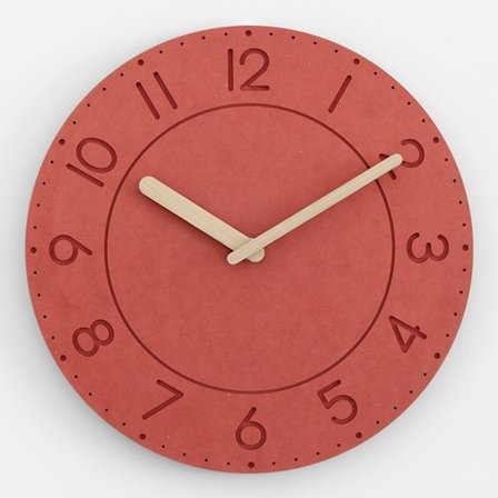 ##/Væg ur 30cm lavet af massivt træ dekorativt vægur til Morandi 1 stk.##/