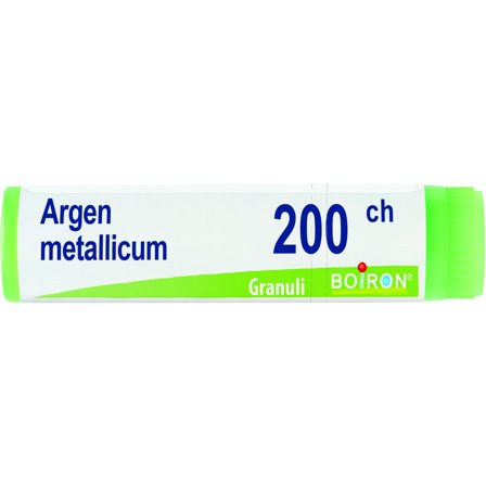 Boiron Argentum Metallicum Globuli 200Ch Dose 1g