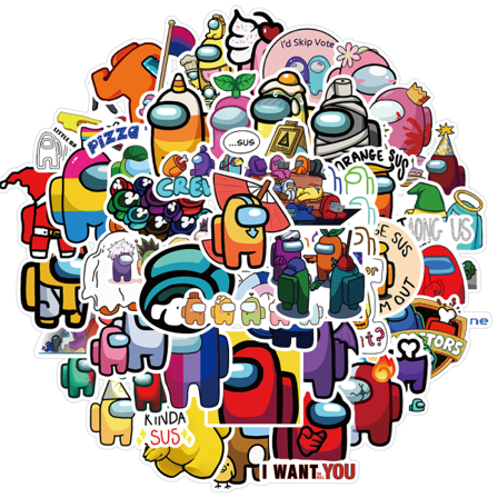 50st Among Us Stickers Game Vattentät Graffiti Klistermärke Set