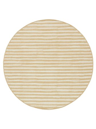 Vaskbart Innendørs-/Utendørstepper Dune Lys Gul/Vit Rundt Oeko-Tex