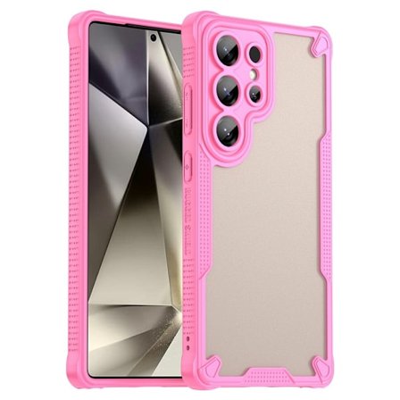 SKALO Samsung S25 Ultra Armor Hybrid Frosted Cover - Pink