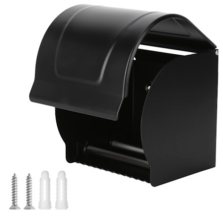 Veggmontert papirholder i romfartsaluminium, vanntett papirboks med hylle for papirhåndklær