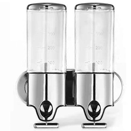 Badeværelse Sæbedispenser Tryk Håndsprit Holder Vægmonteret Sæbe Shampoo Hoved Bruser Flydende Dispenser Badeværelsestilbehør