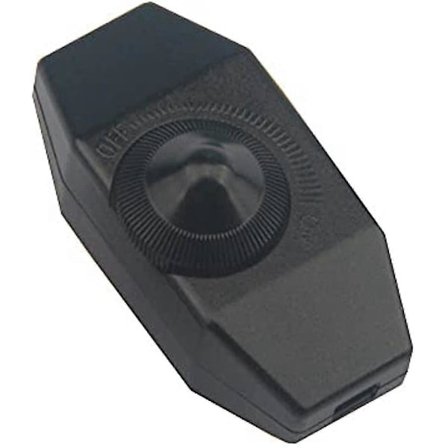 Inline Dimmer Switch 220-240V Vred Dimmer Switch Ljusbrytare för Lampor (Svart)