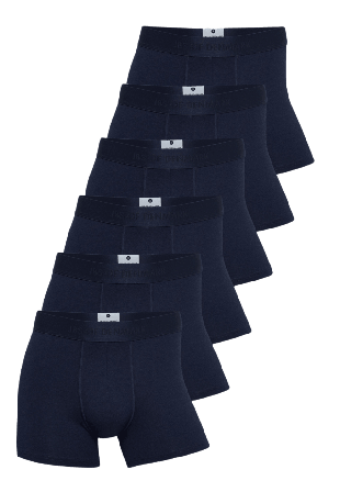 JBS of Denmark Bambu, Boxers, 6-pack, Navy Kalsonger Herr Blå S